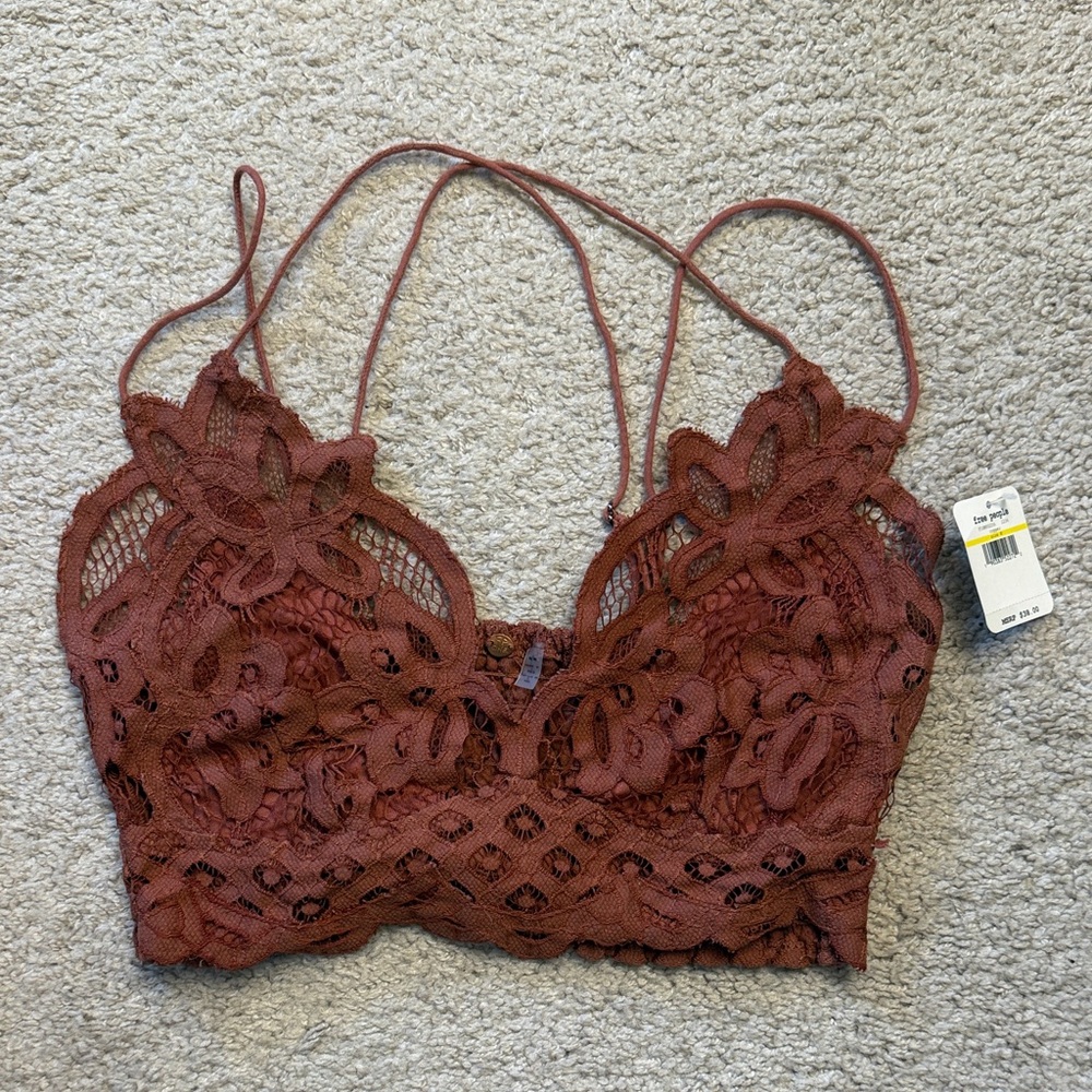 NWT Free People Copper Lace Bralette